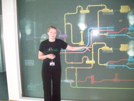 At the University in Iceland-Interactive board